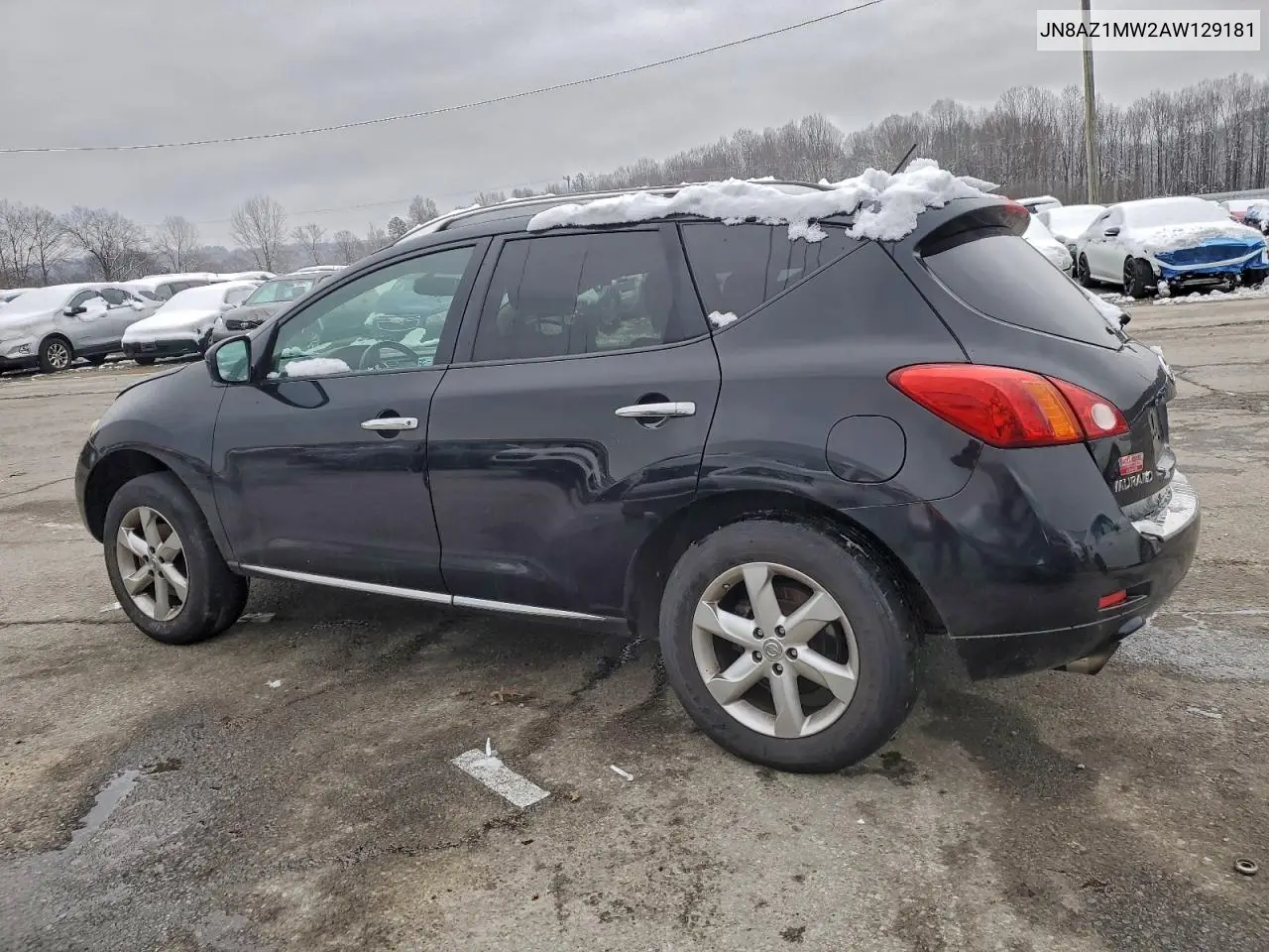 JN8AZ1MW2AW129181 2010 Nissan Murano S