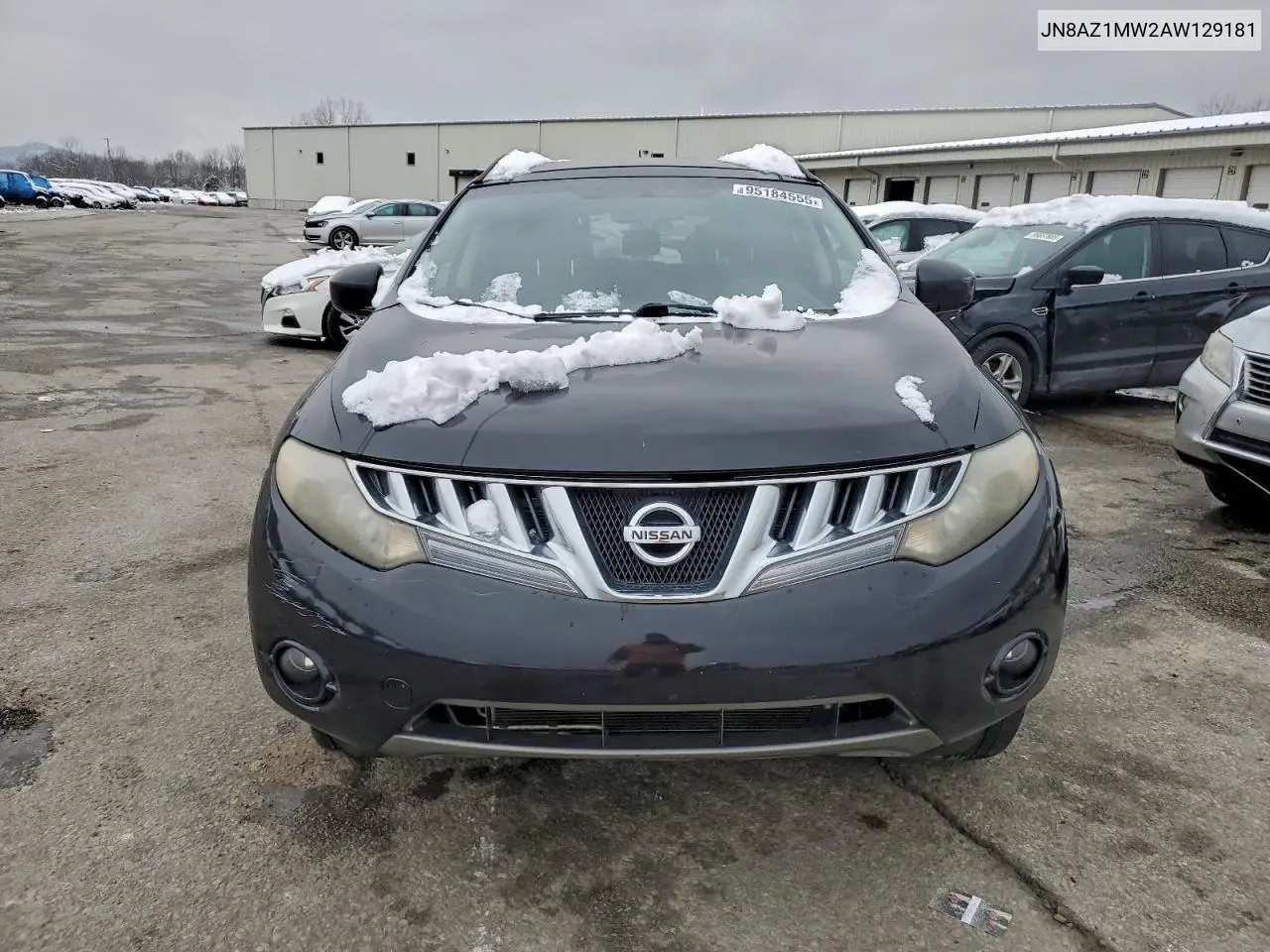 JN8AZ1MW2AW129181 2010 Nissan Murano S
