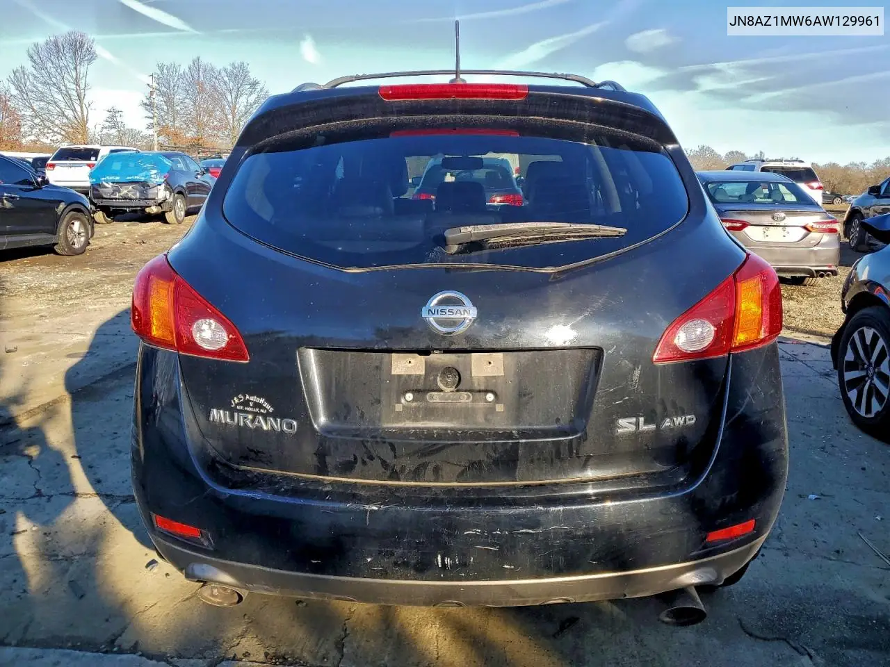 JN8AZ1MW6AW129961 2010 Niss Murano Sl