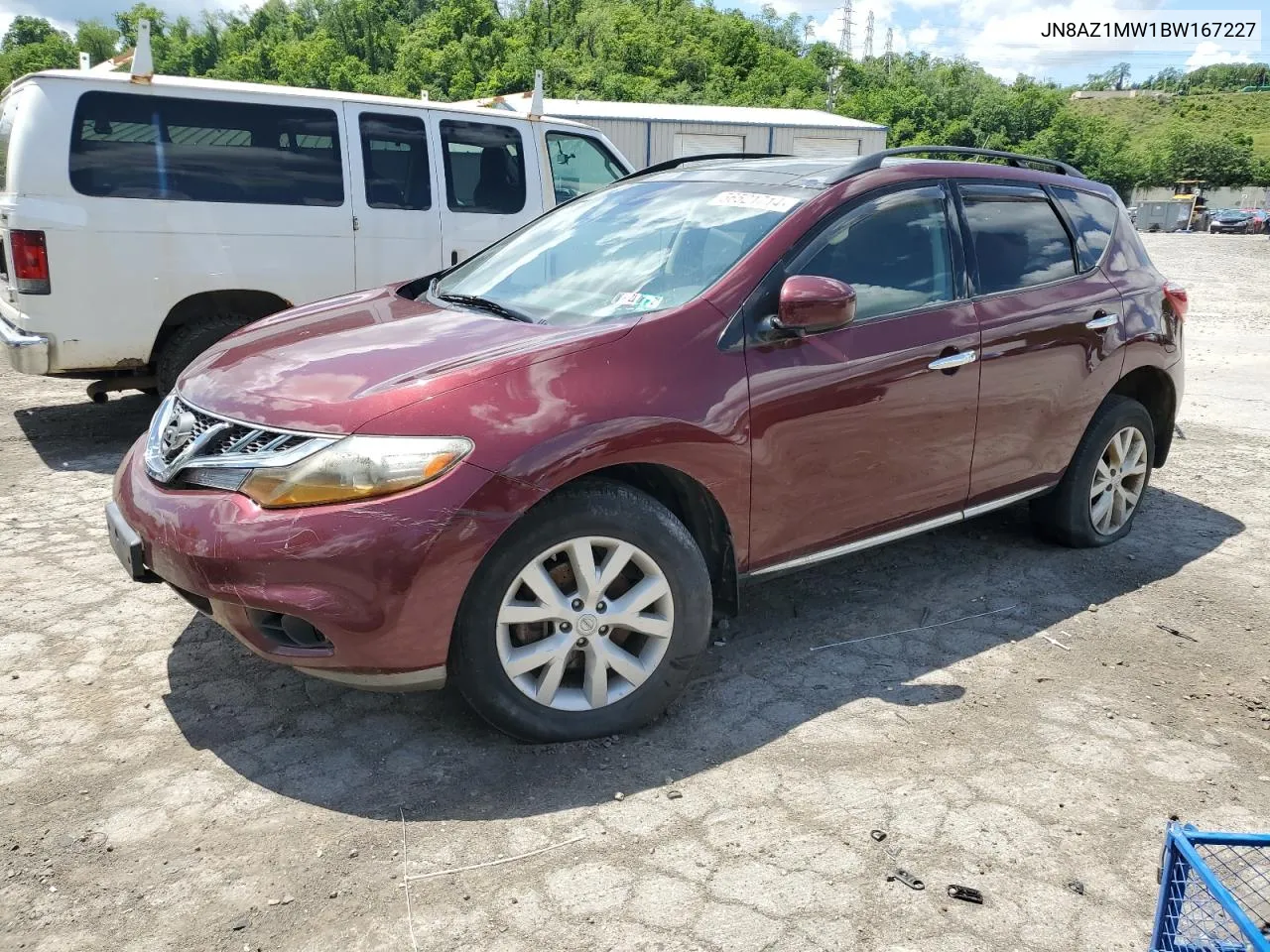 2011 Nissan Murano S VIN: JN8AZ1MW1BW167227 Lot: 56521714