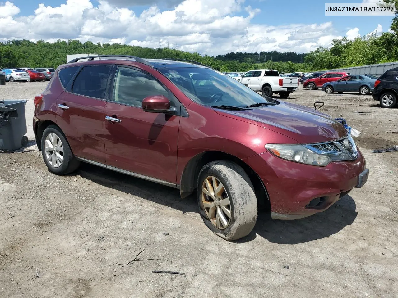 JN8AZ1MW1BW167227 2011 Nissan Murano S