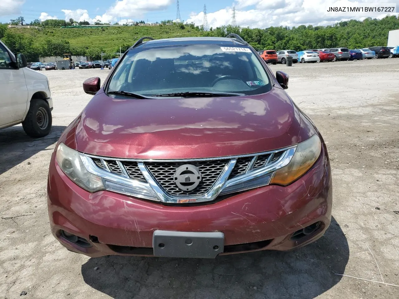 2011 Nissan Murano S VIN: JN8AZ1MW1BW167227 Lot: 56521714