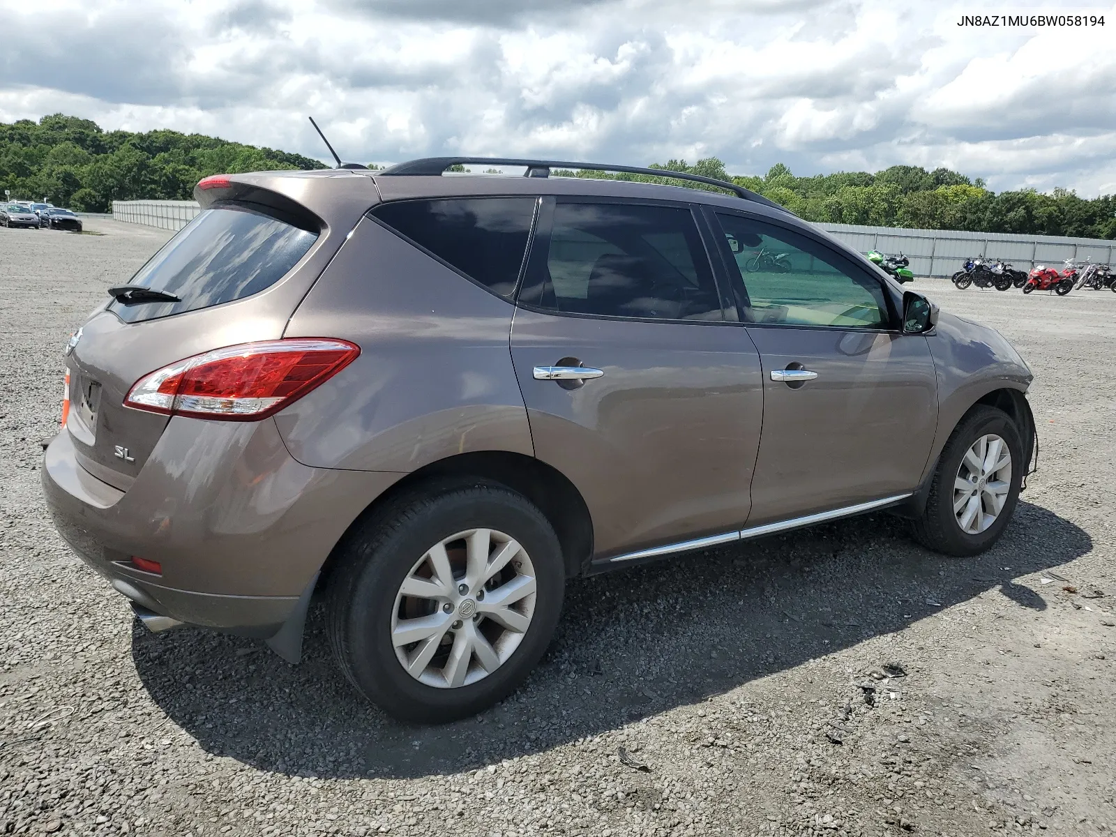 2011 Nissan Murano S VIN: JN8AZ1MU6BW058194 Lot: 63837364