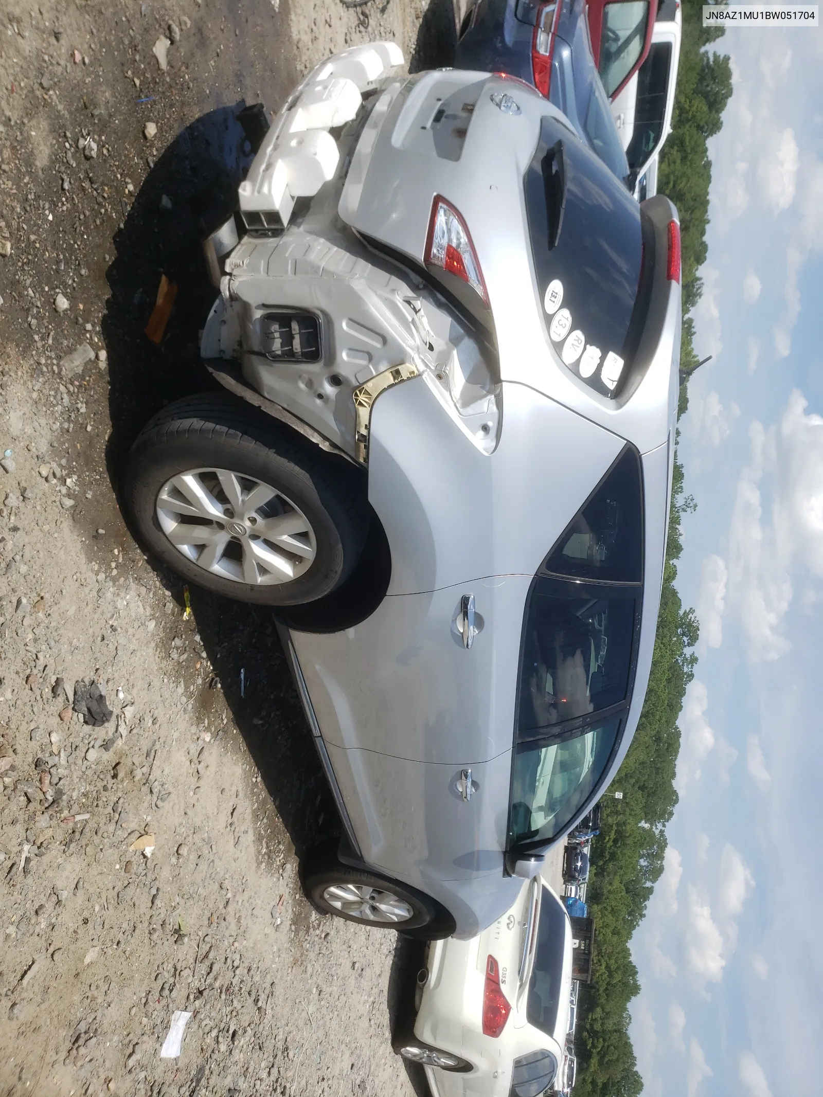 JN8AZ1MU1BW051704 2011 Nissan Murano S