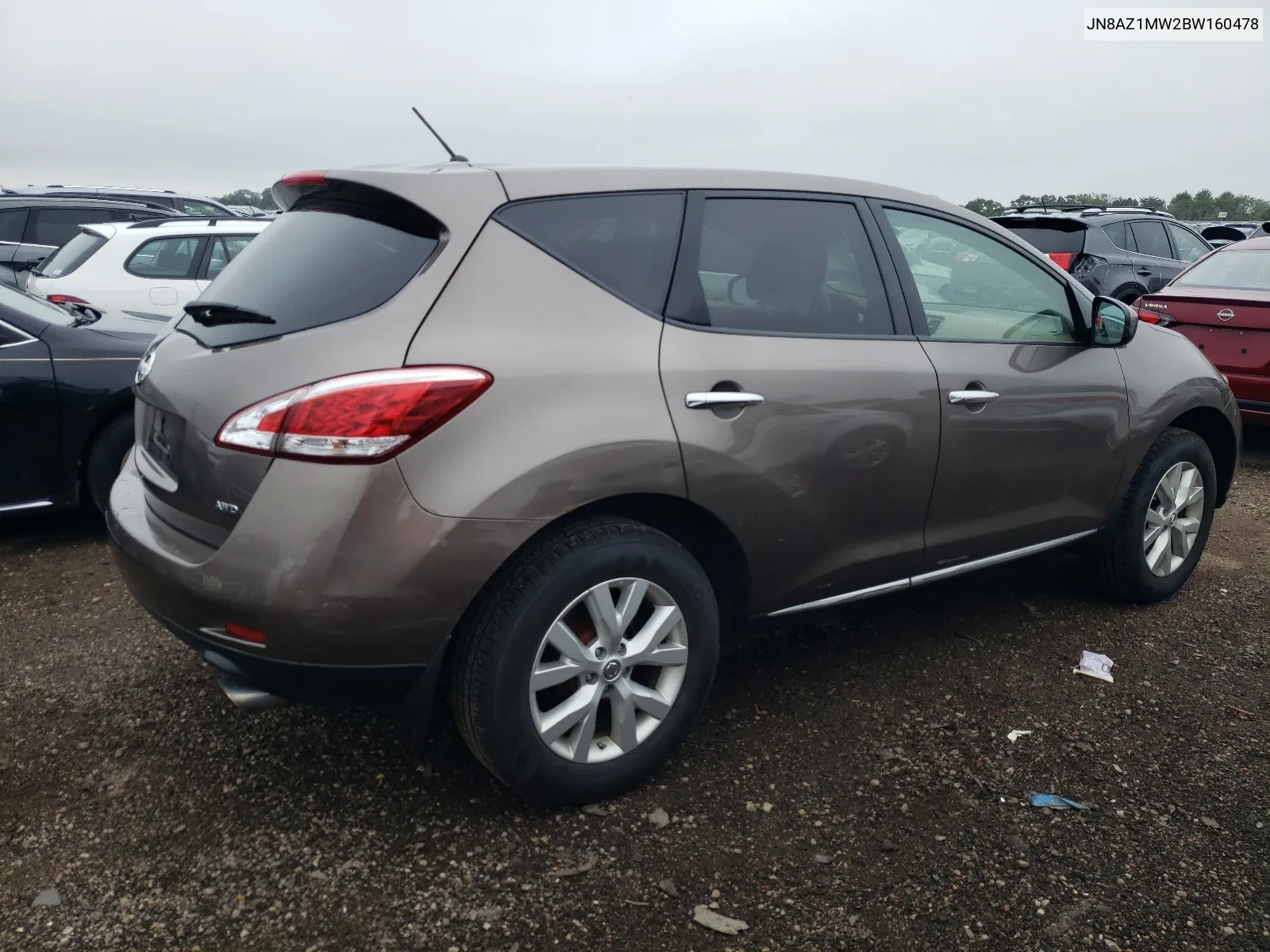 2011 Nissan Murano S VIN: JN8AZ1MW2BW160478 Lot: 65744734