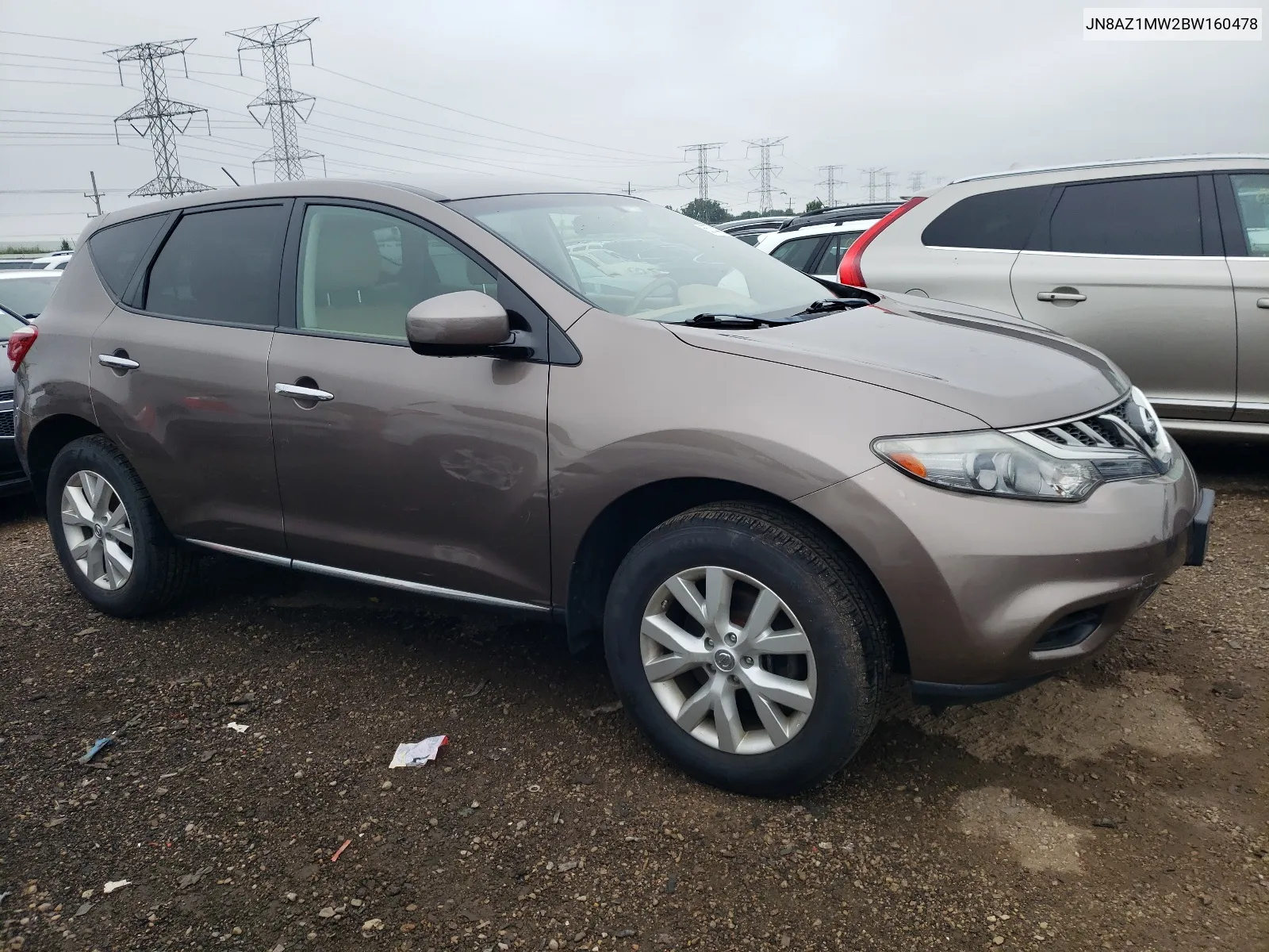 2011 Nissan Murano S VIN: JN8AZ1MW2BW160478 Lot: 65744734