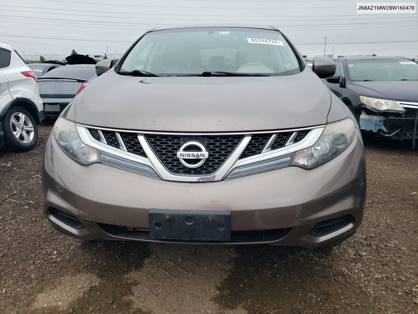 2011 Nissan Murano S VIN: JN8AZ1MW2BW160478 Lot: 65744734