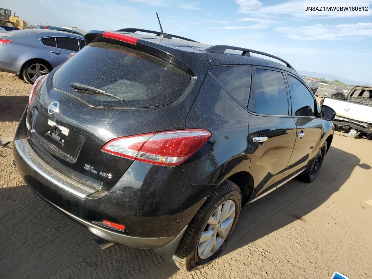 2011 Nissan Murano S VIN: JN8AZ1MW0BW180812 Lot: 69631424