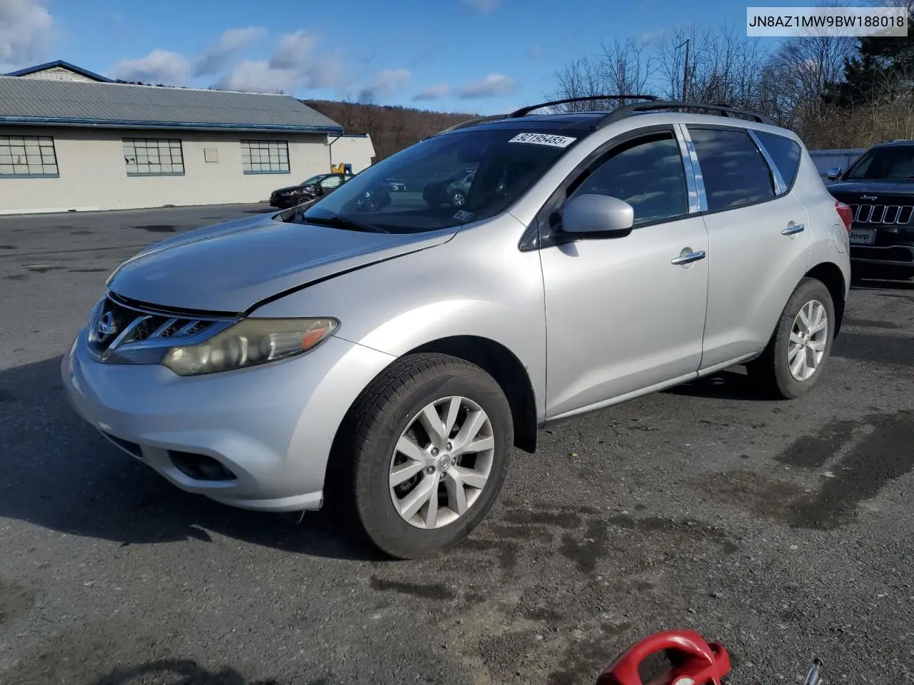 JN8AZ1MW9BW188018 2011 Nissan Murano S