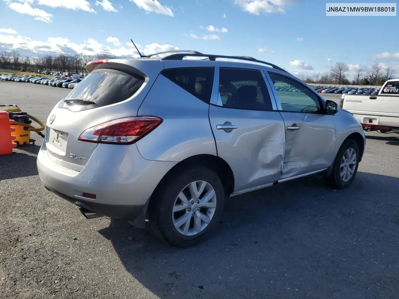 JN8AZ1MW9BW188018 2011 Nissan Murano S