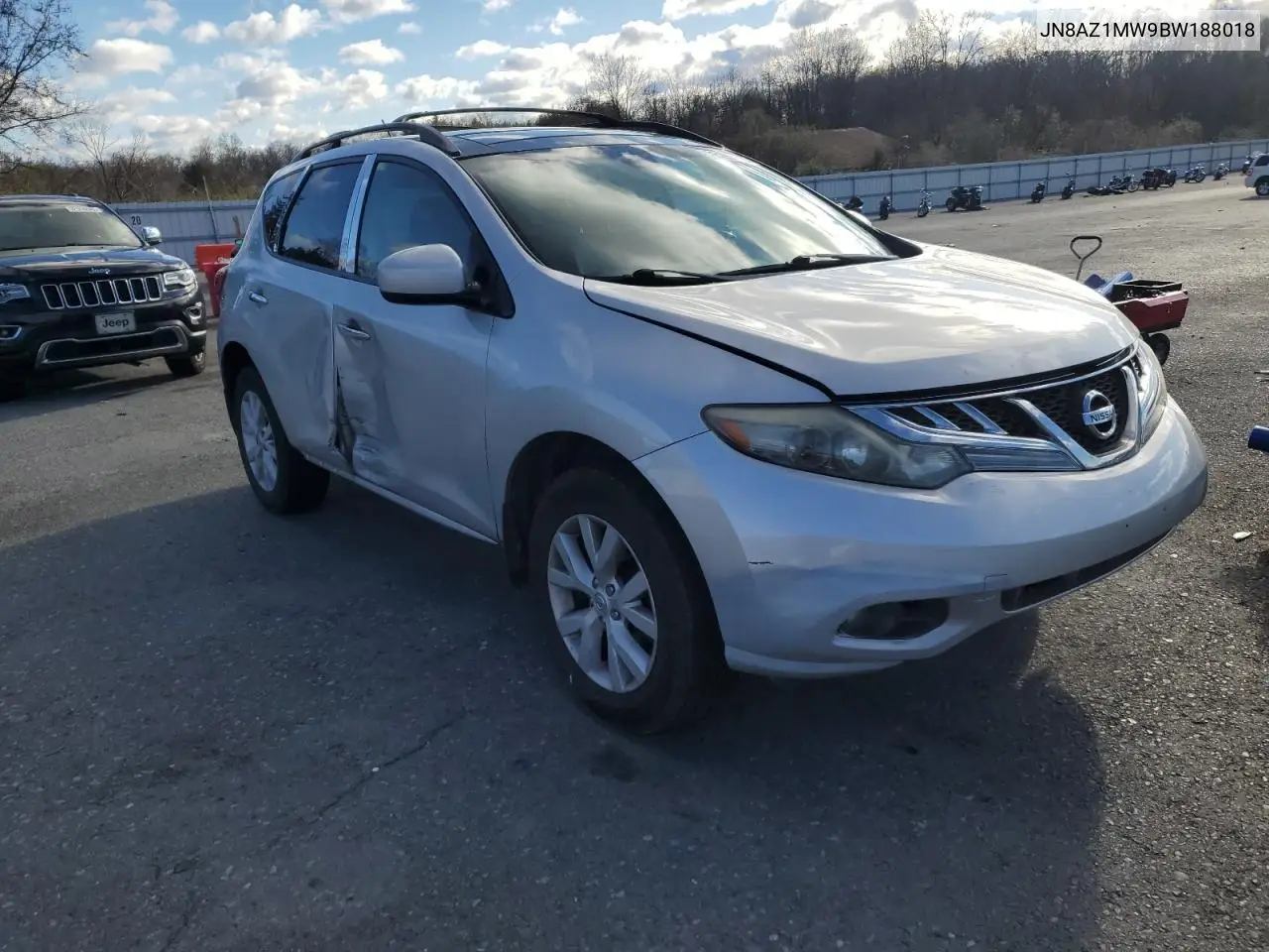 JN8AZ1MW9BW188018 2011 Nissan Murano S