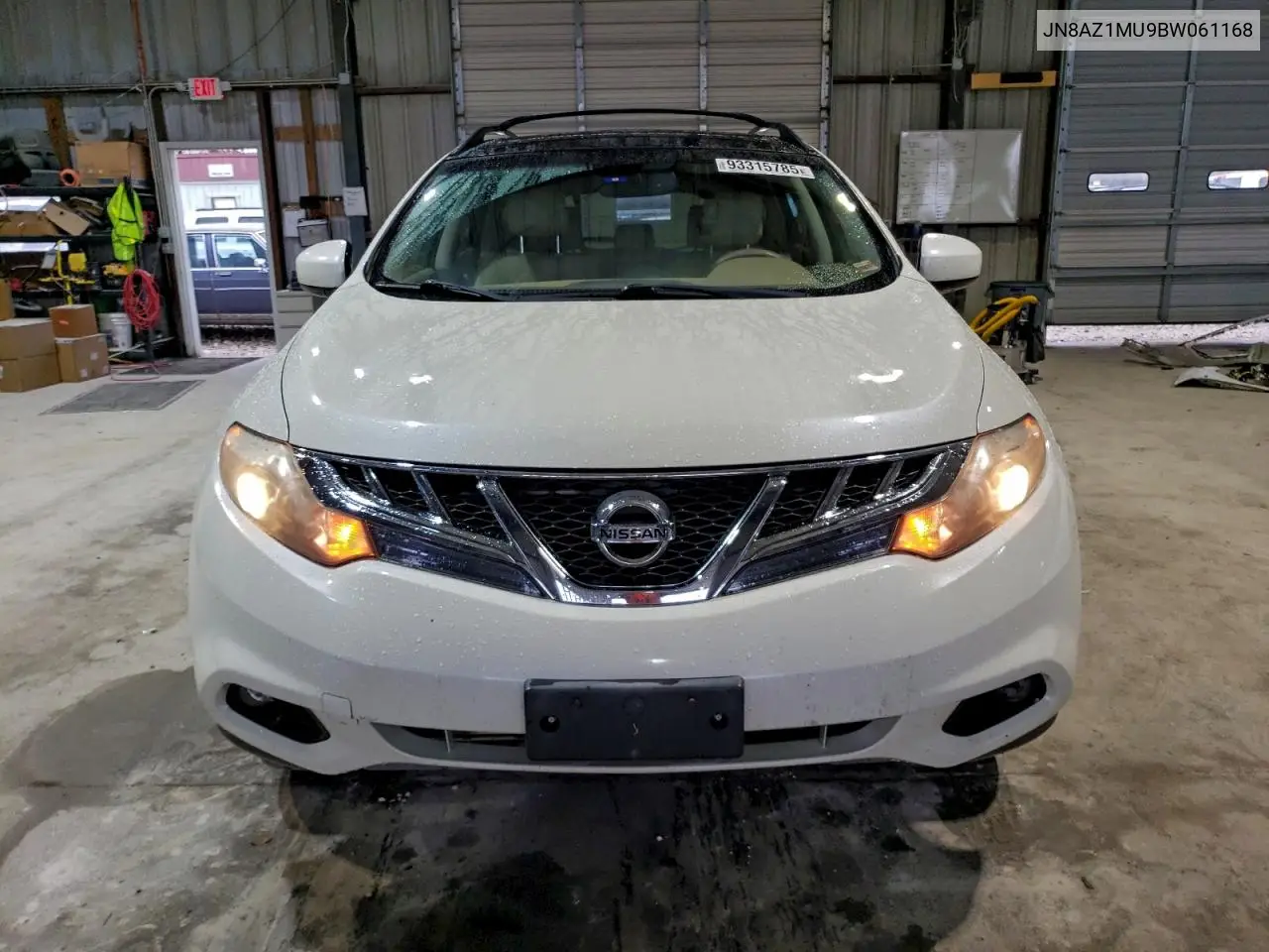 JN8AZ1MU9BW061168 2011 Nissan Murano S