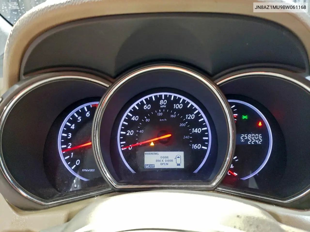JN8AZ1MU9BW061168 2011 Nissan Murano S