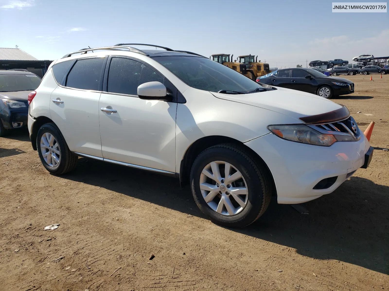 2012 Nissan Murano S VIN: JN8AZ1MW6CW201759 Lot: 57861124