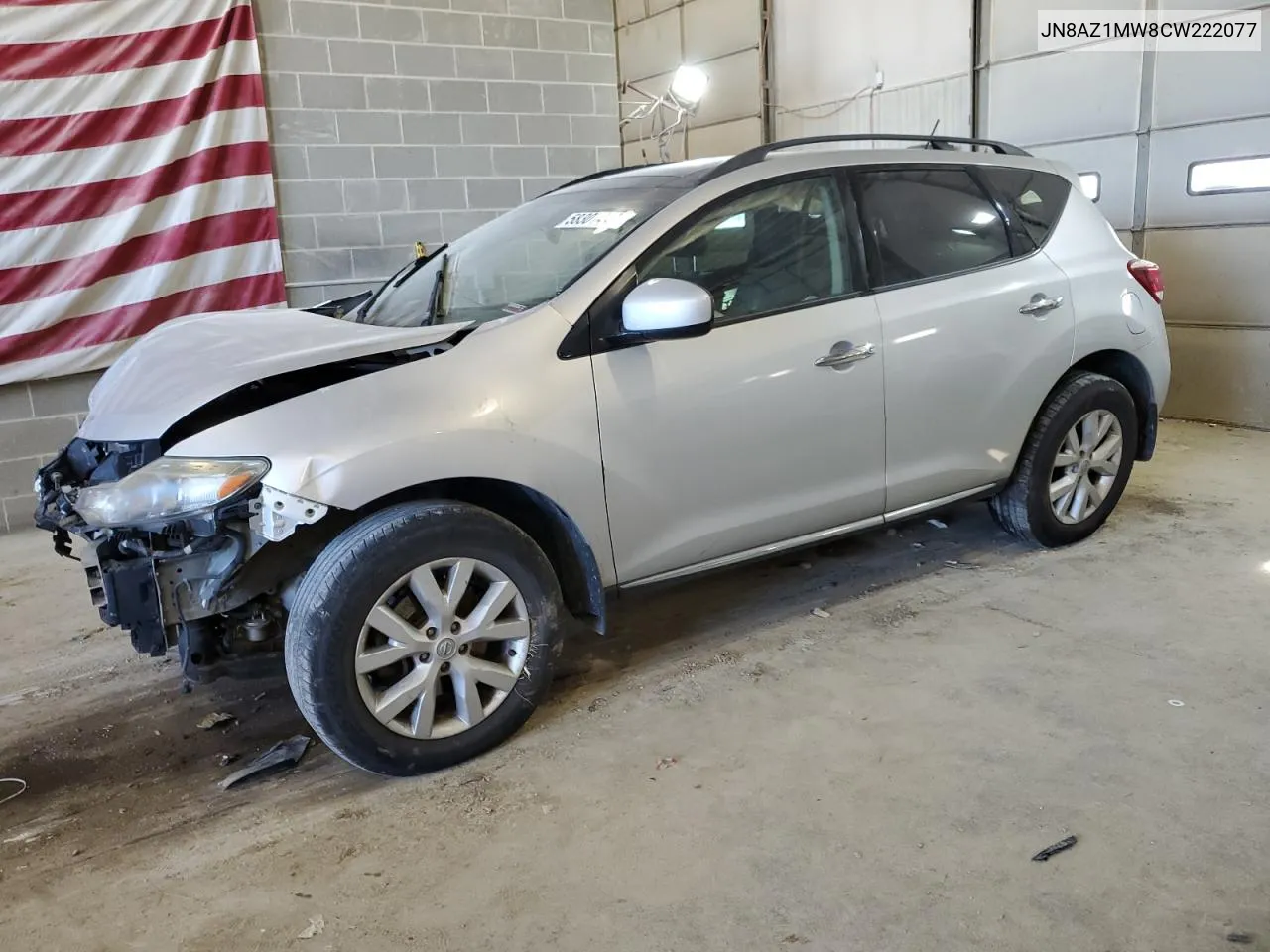 2012 Nissan Murano S VIN: JN8AZ1MW8CW222077 Lot: 58301444