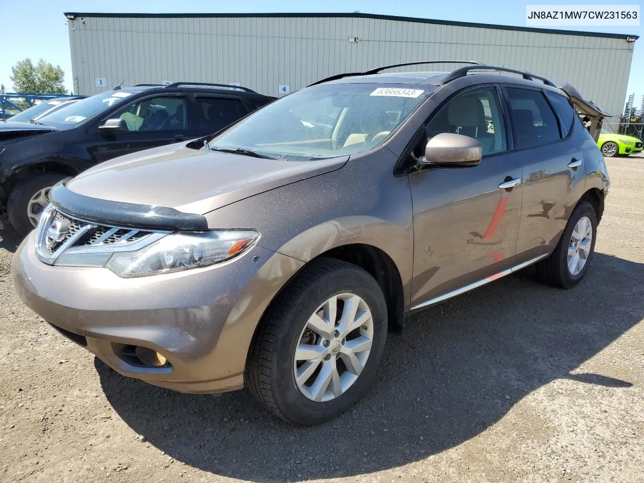 JN8AZ1MW7CW231563 2012 Nissan Murano S