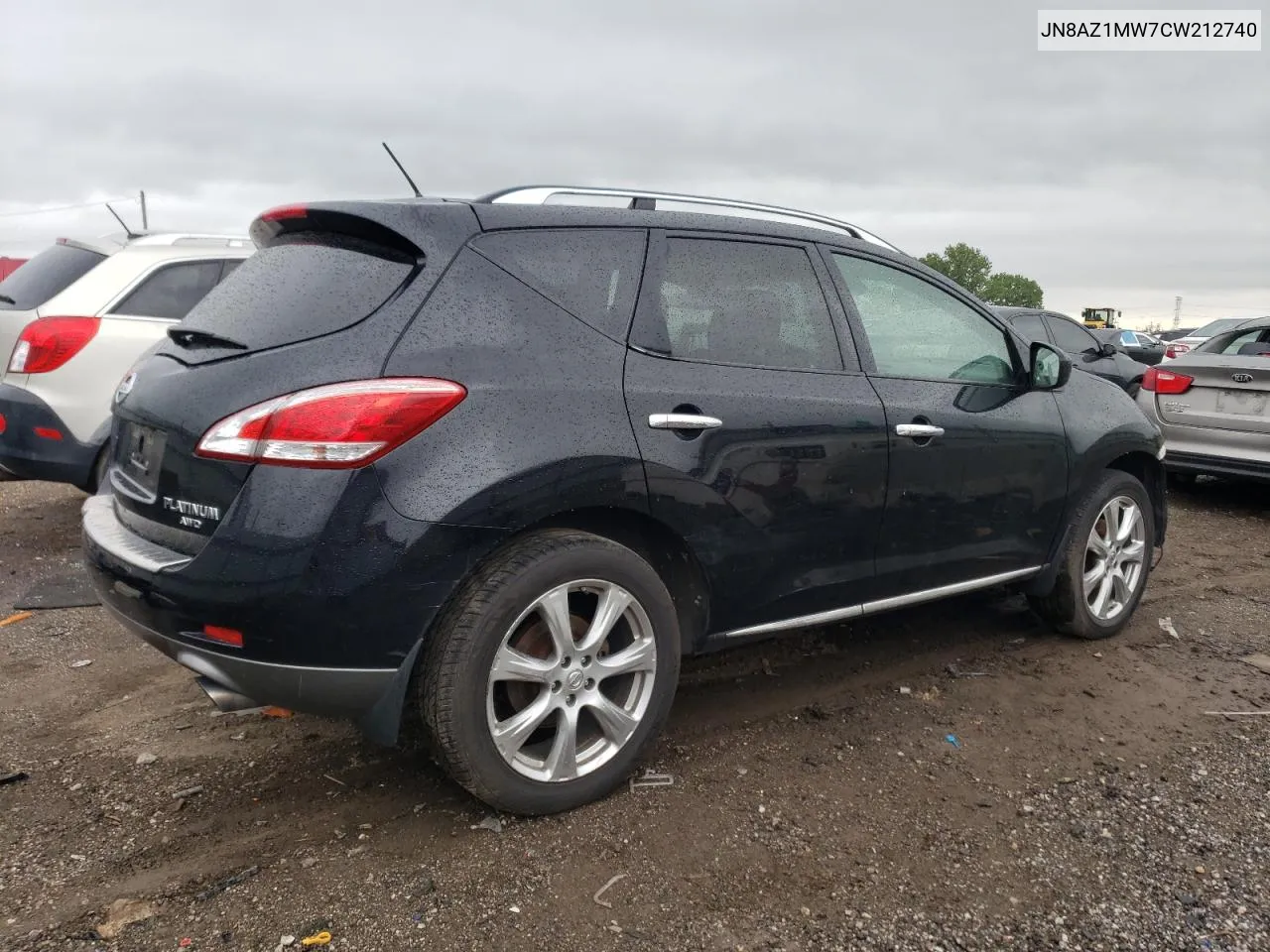 JN8AZ1MW7CW212740 2012 Nissan Murano S