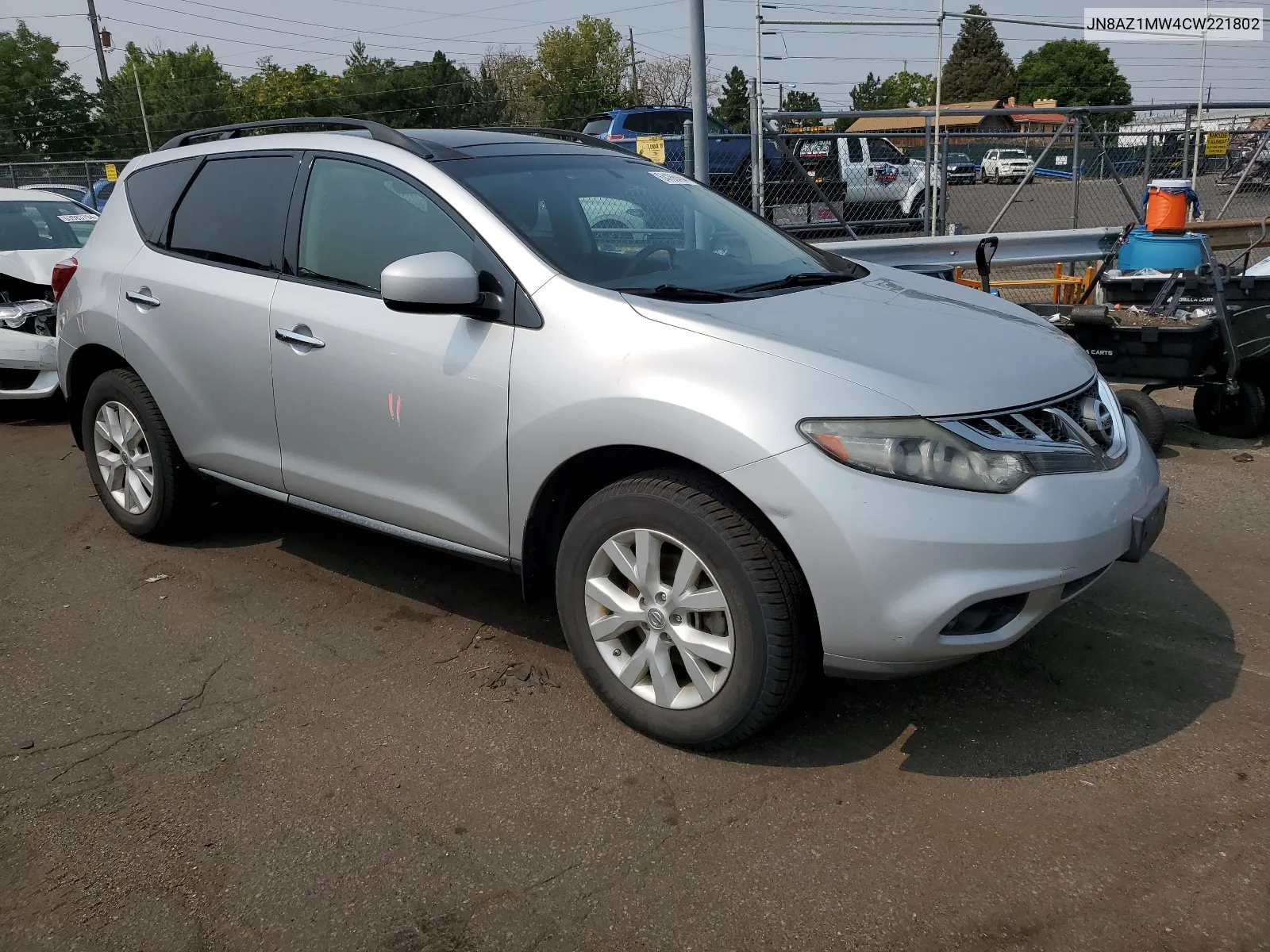 2012 Nissan Murano S VIN: JN8AZ1MW4CW221802 Lot: 64166454