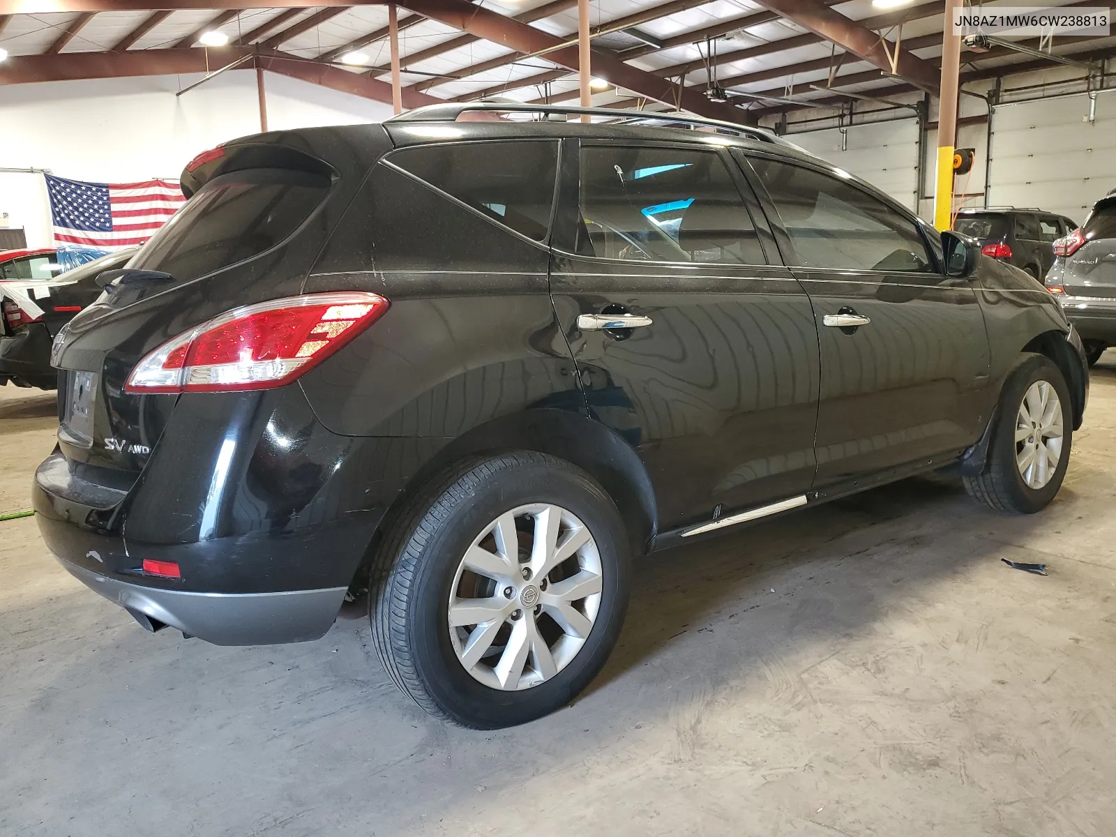 2012 Nissan Murano S VIN: JN8AZ1MW6CW238813 Lot: 65625054