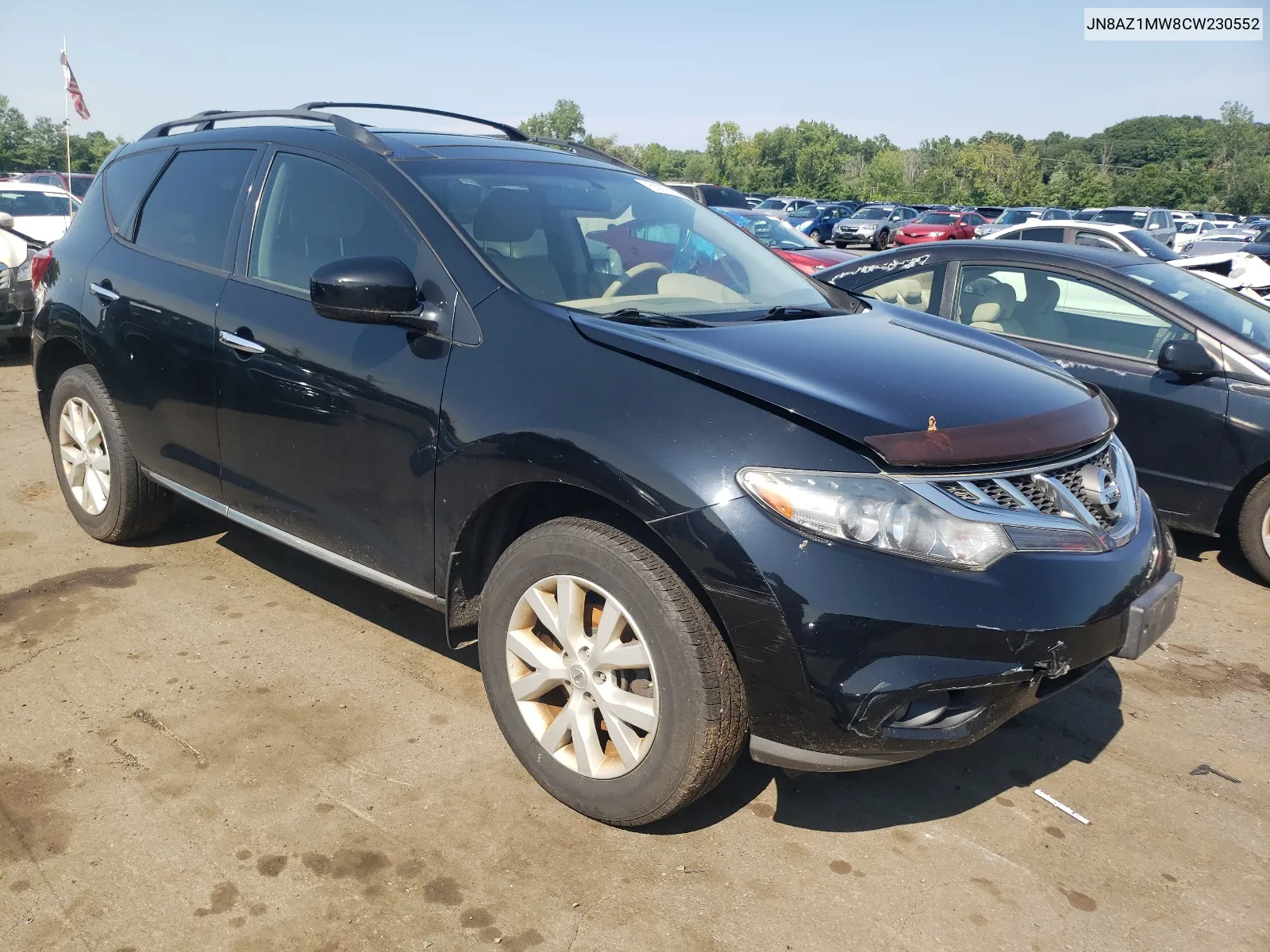 2012 Nissan Murano S VIN: JN8AZ1MW8CW230552 Lot: 65927084