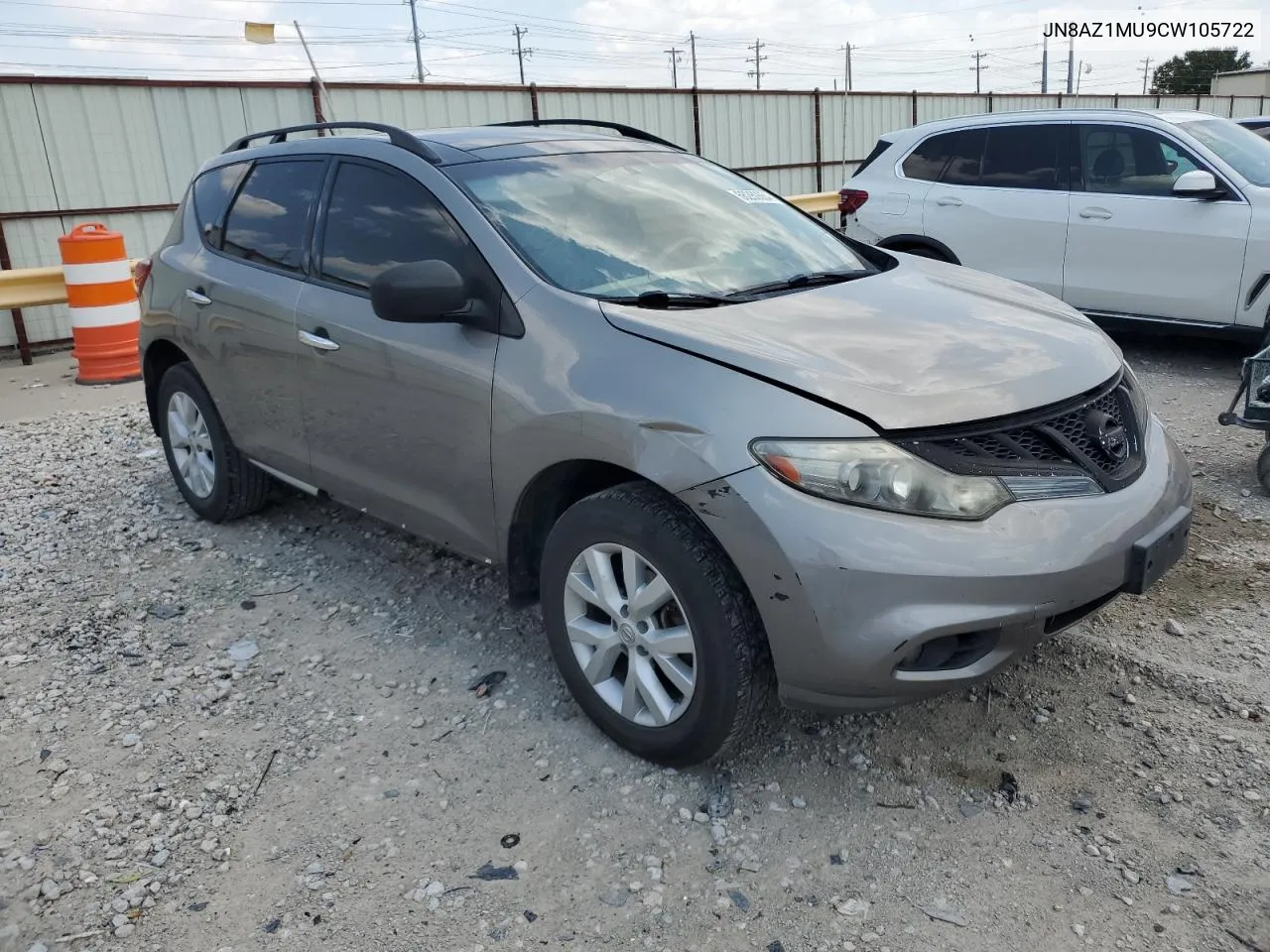 2012 Nissan Murano S VIN: JN8AZ1MU9CW105722 Lot: 66280654