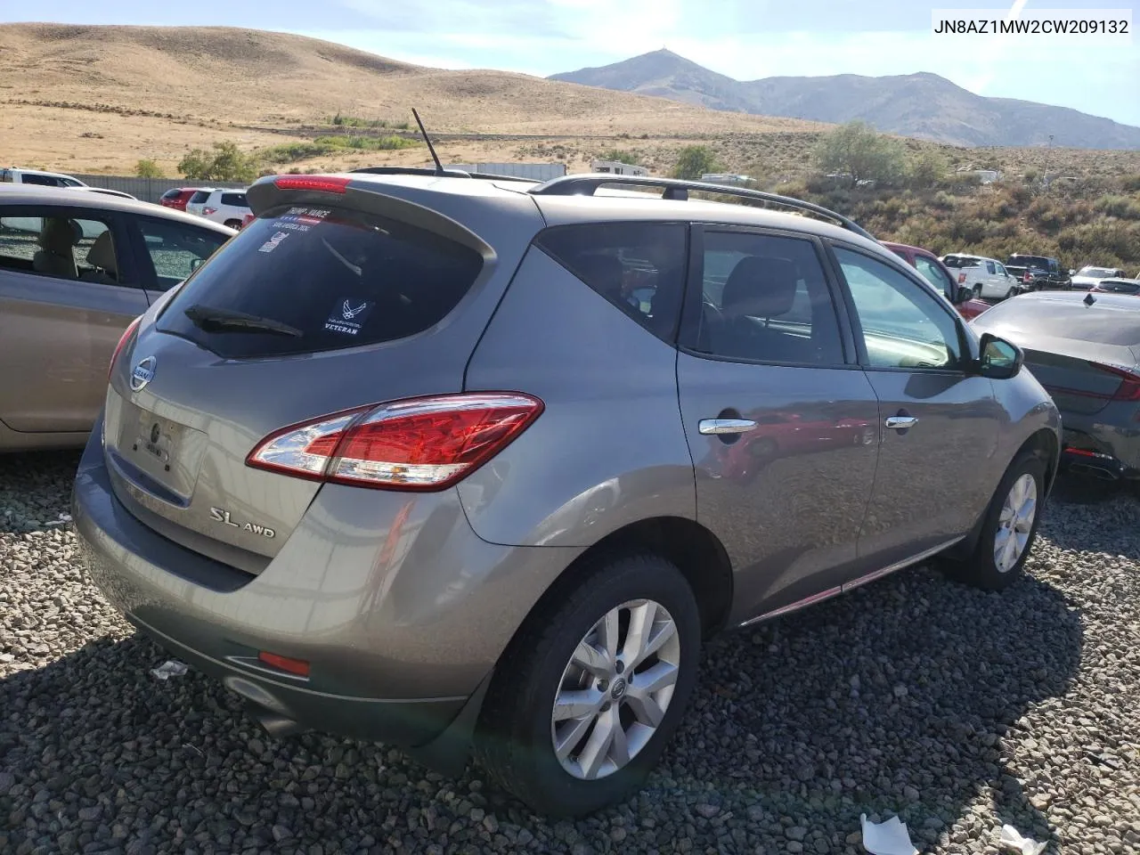 JN8AZ1MW2CW209132 2012 Nissan Murano S