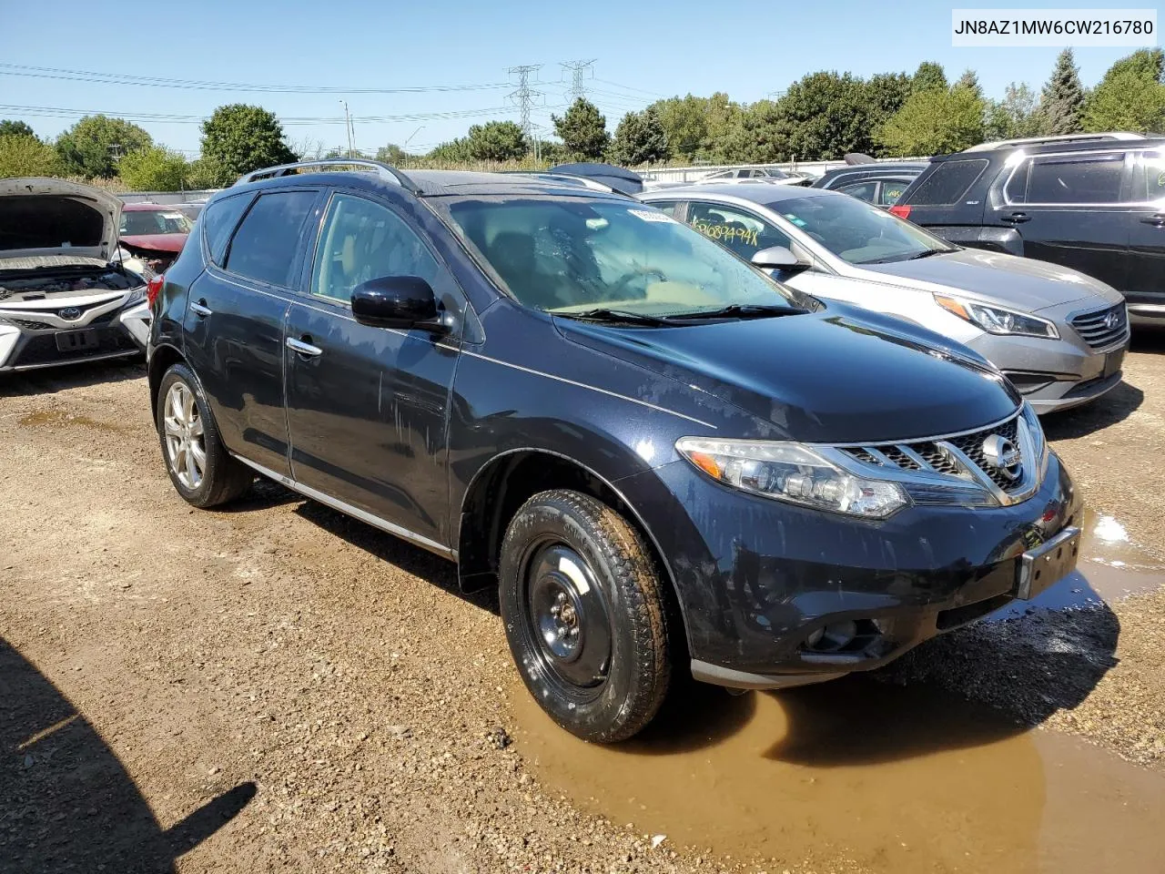 2012 Nissan Murano S VIN: JN8AZ1MW6CW216780 Lot: 69680254