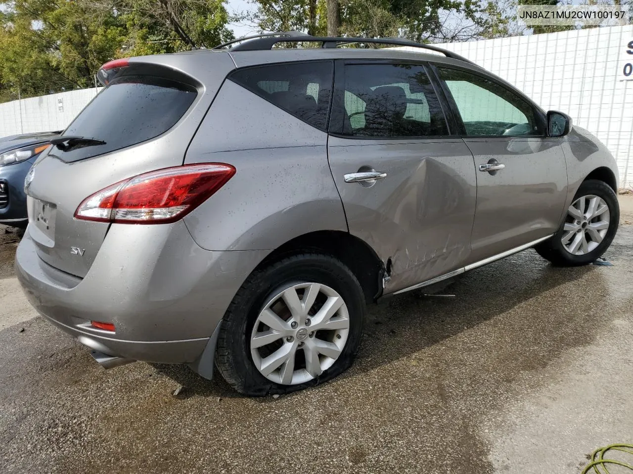 2012 Nissan Murano S VIN: JN8AZ1MU2CW100197 Lot: 70032364