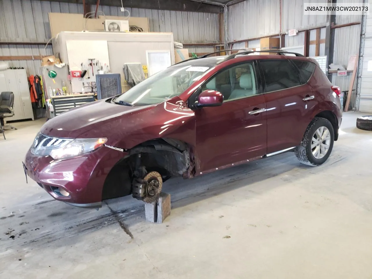 JN8AZ1MW3CW202173 2012 Nissan Murano S