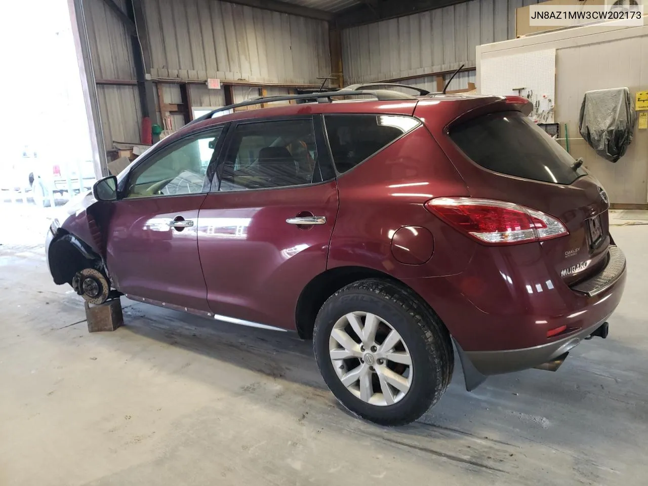 JN8AZ1MW3CW202173 2012 Nissan Murano S