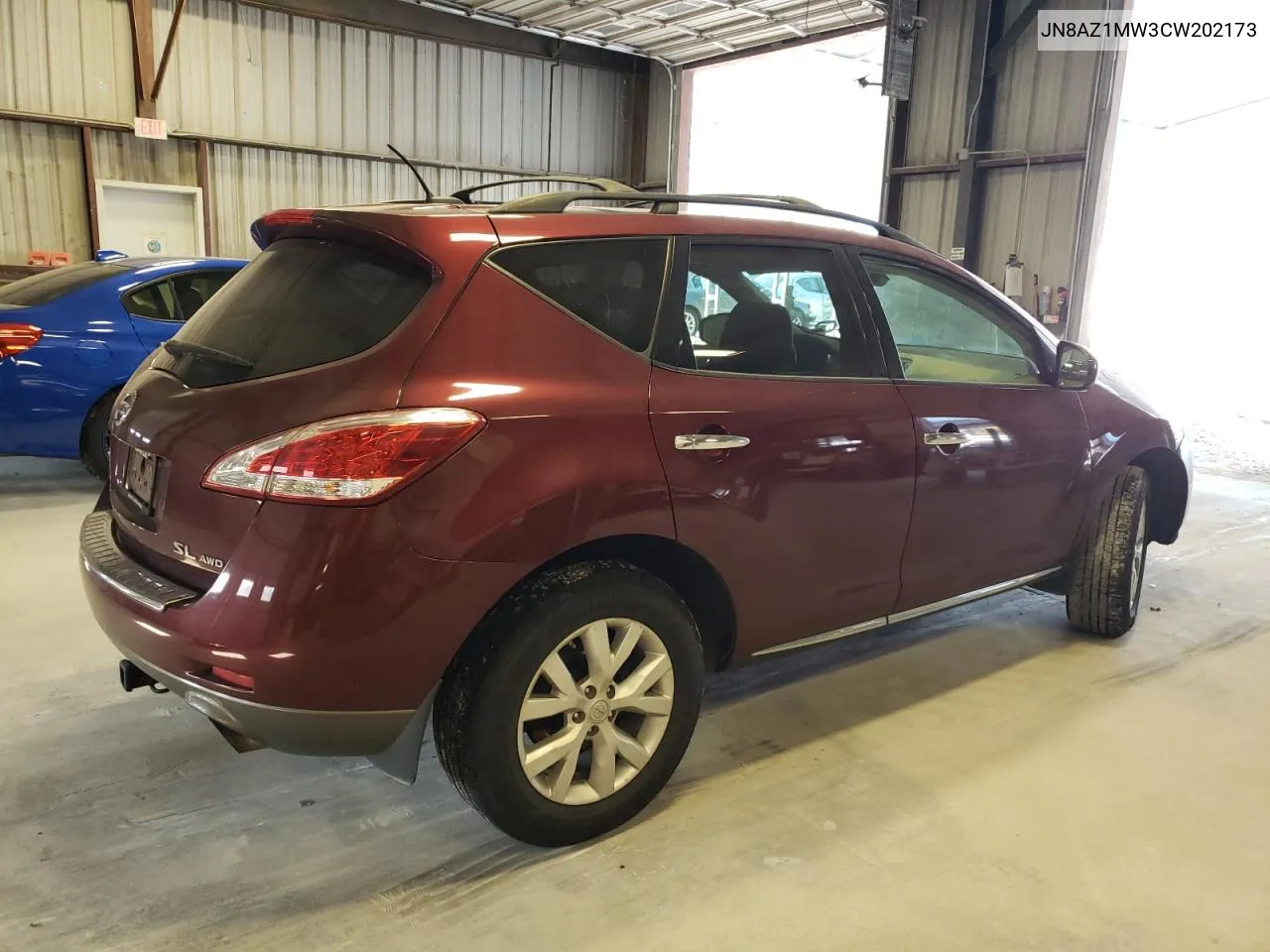 JN8AZ1MW3CW202173 2012 Nissan Murano S