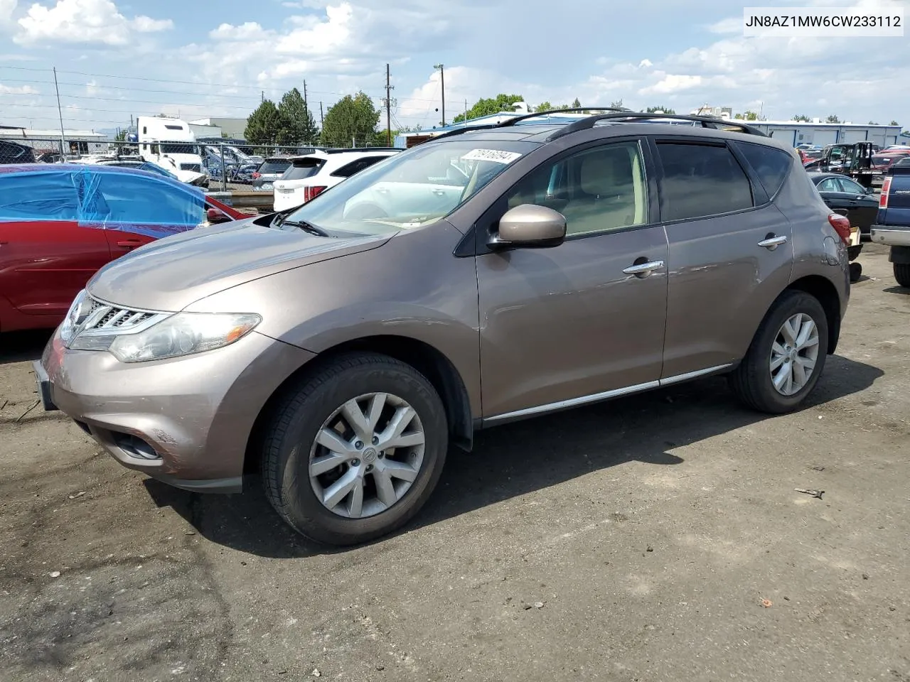 2012 Nissan Murano S VIN: JN8AZ1MW6CW233112 Lot: 70916094