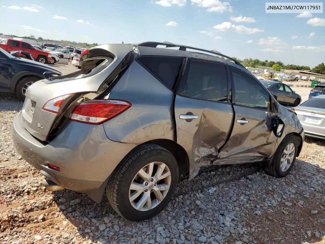 JN8AZ1MU7CW117951 2012 Nissan Murano S