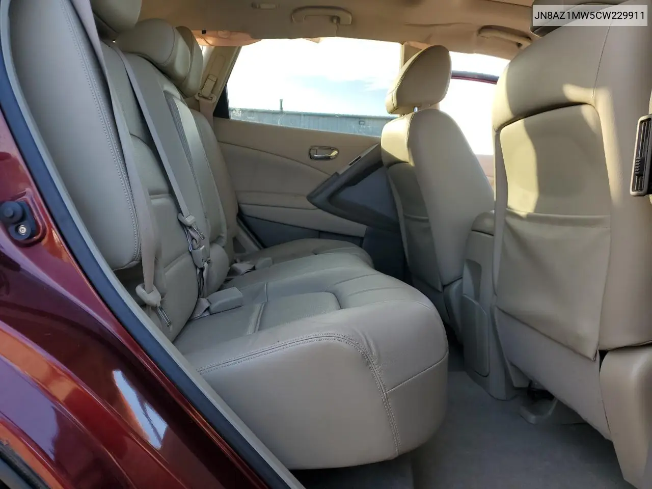 JN8AZ1MW5CW229911 2012 Nissan Murano S