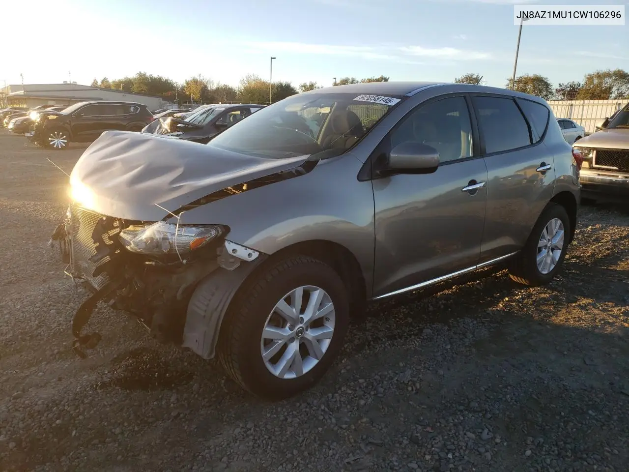 JN8AZ1MU1CW106296 2012 Nissan Murano S