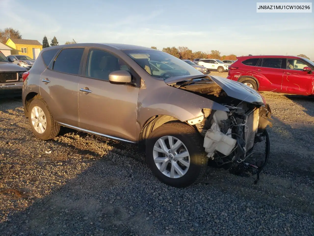 JN8AZ1MU1CW106296 2012 Nissan Murano S