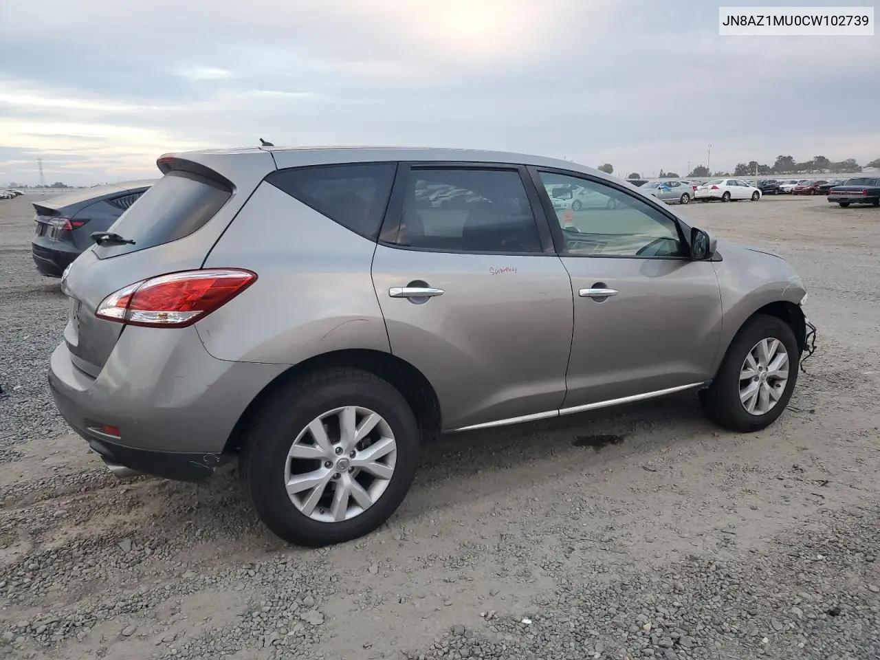 JN8AZ1MU0CW102739 2012 Nissan Murano S