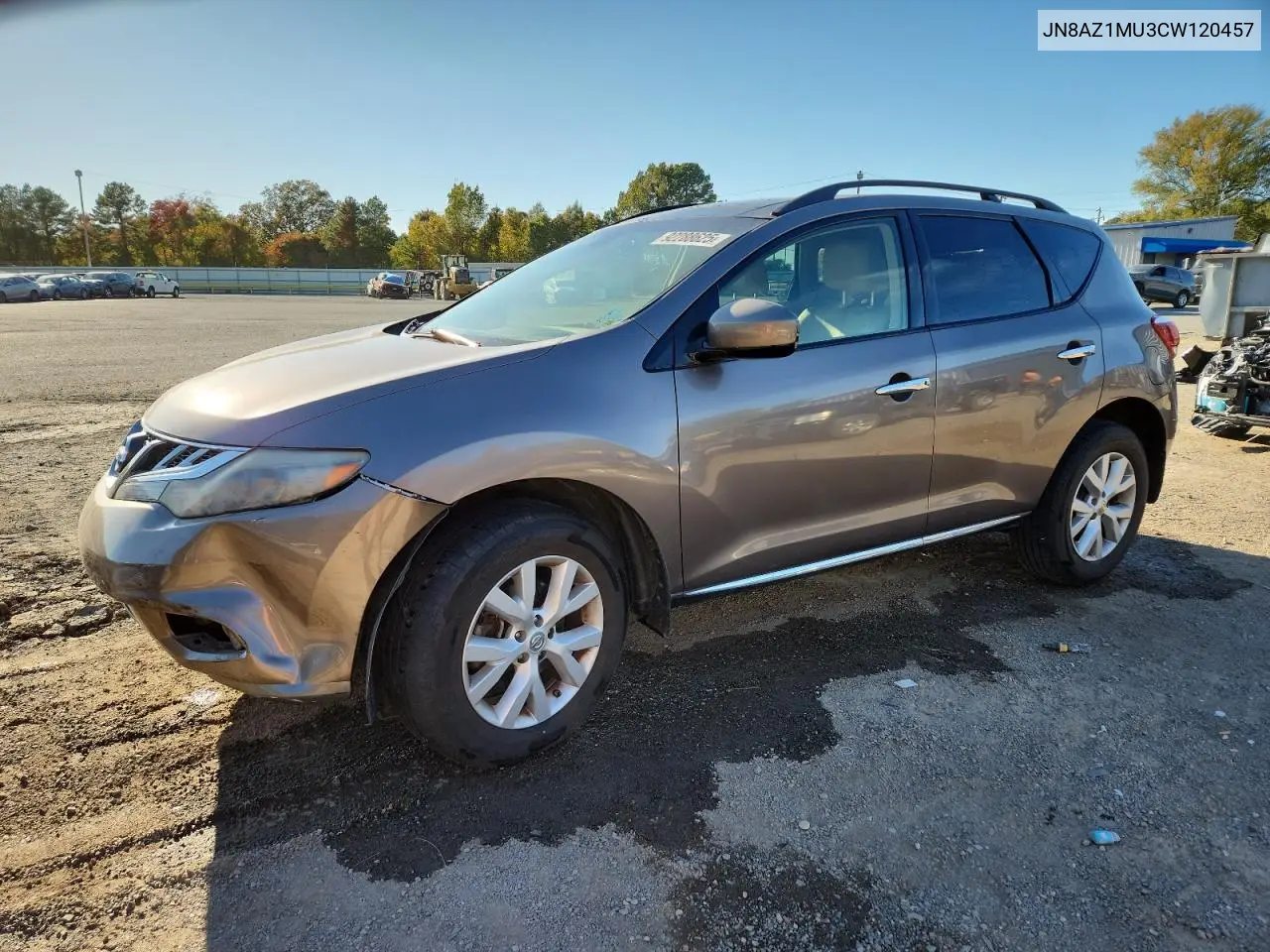 JN8AZ1MU3CW120457 2012 Nissan Murano S