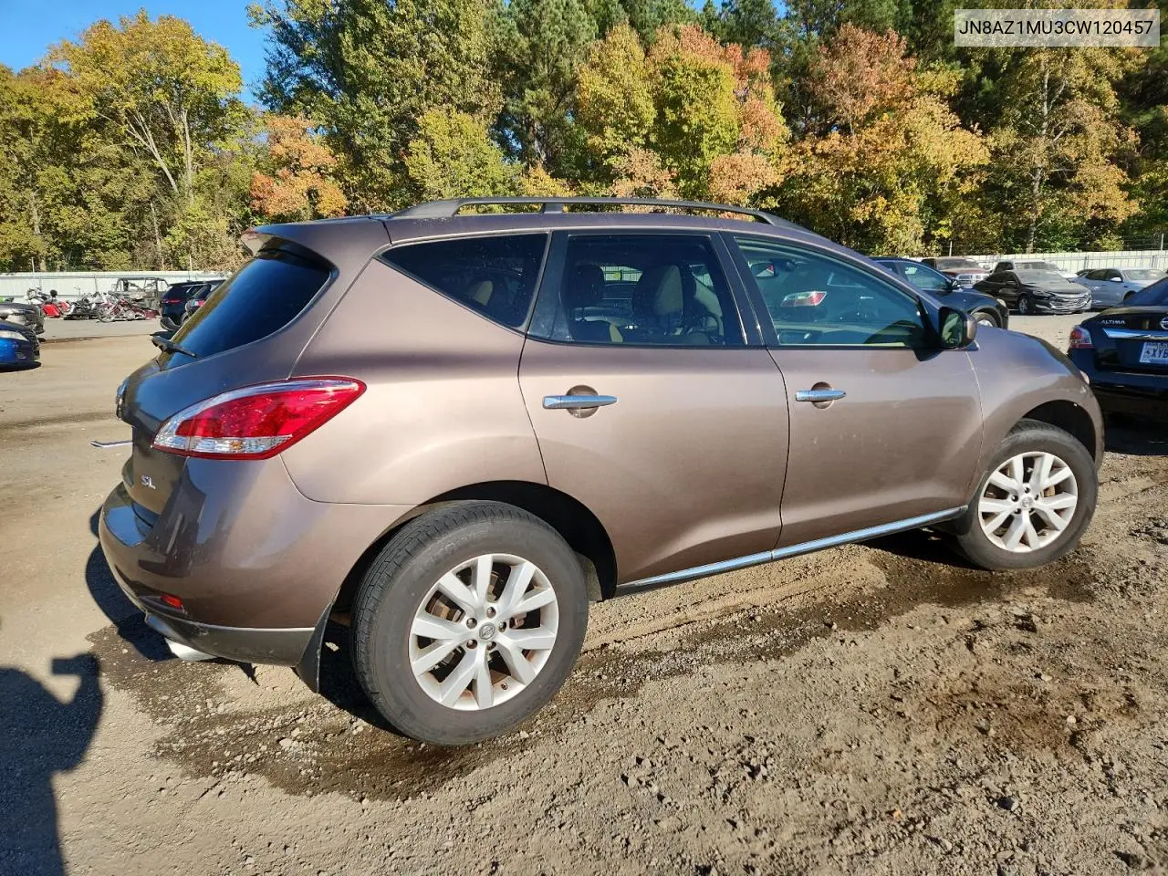 JN8AZ1MU3CW120457 2012 Nissan Murano S