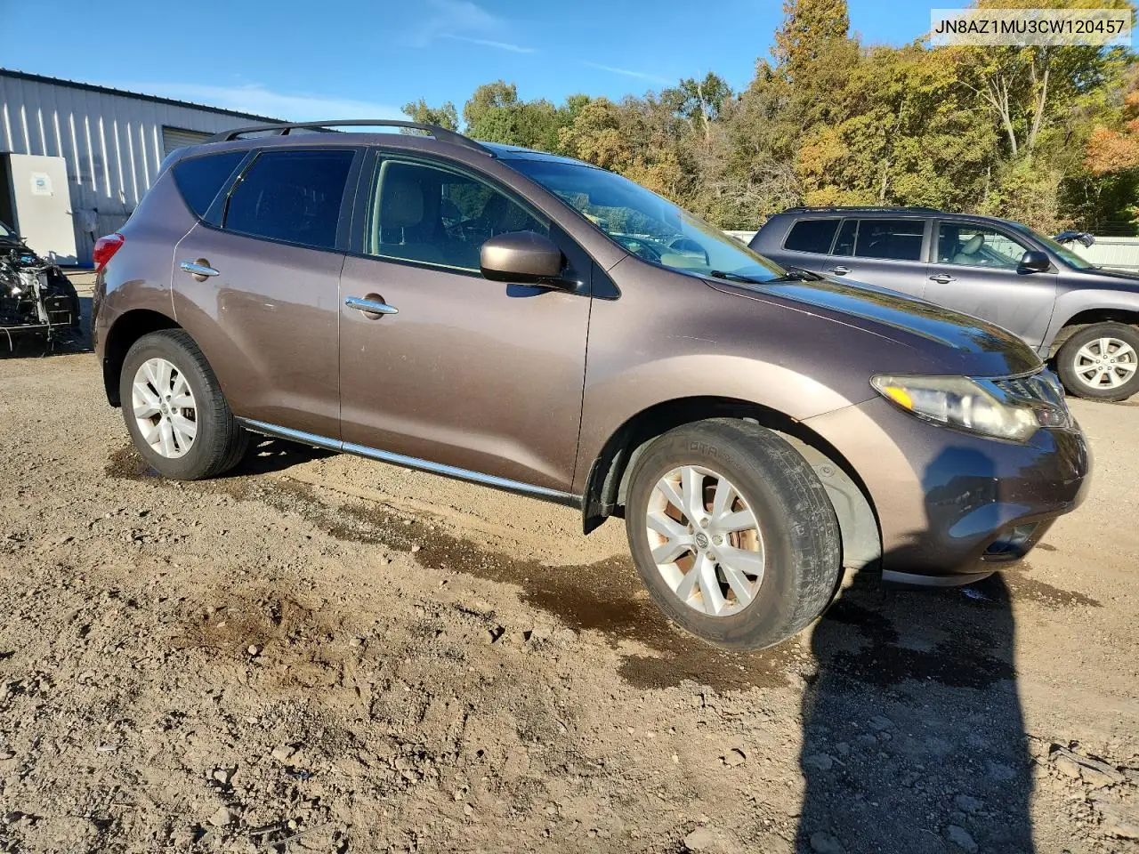 JN8AZ1MU3CW120457 2012 Nissan Murano S