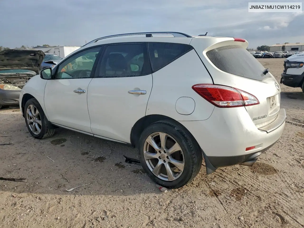 JN8AZ1MU1CW114219 2012 Nissan Murano S