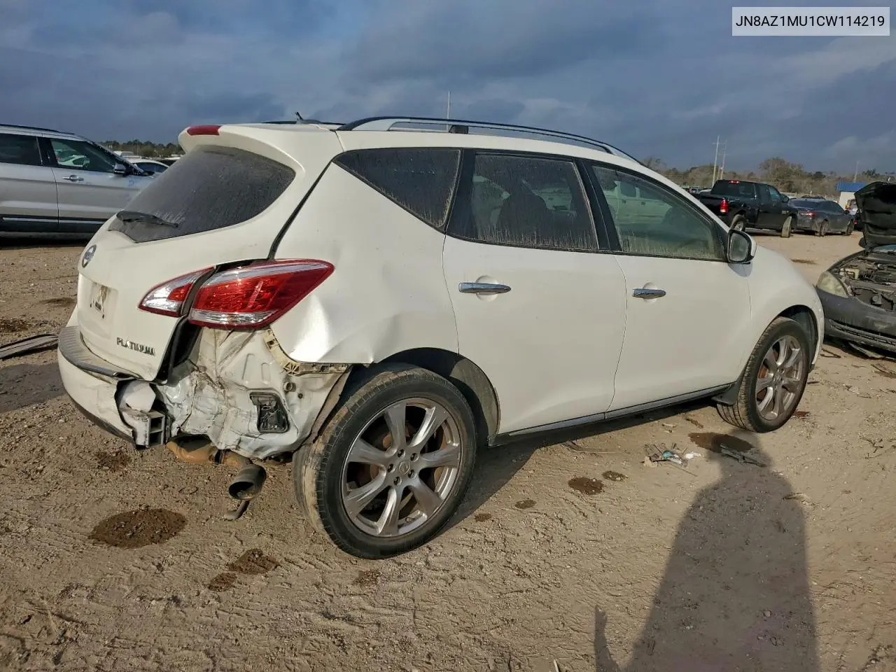 JN8AZ1MU1CW114219 2012 Nissan Murano S