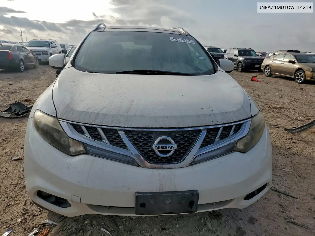 JN8AZ1MU1CW114219 2012 Nissan Murano S