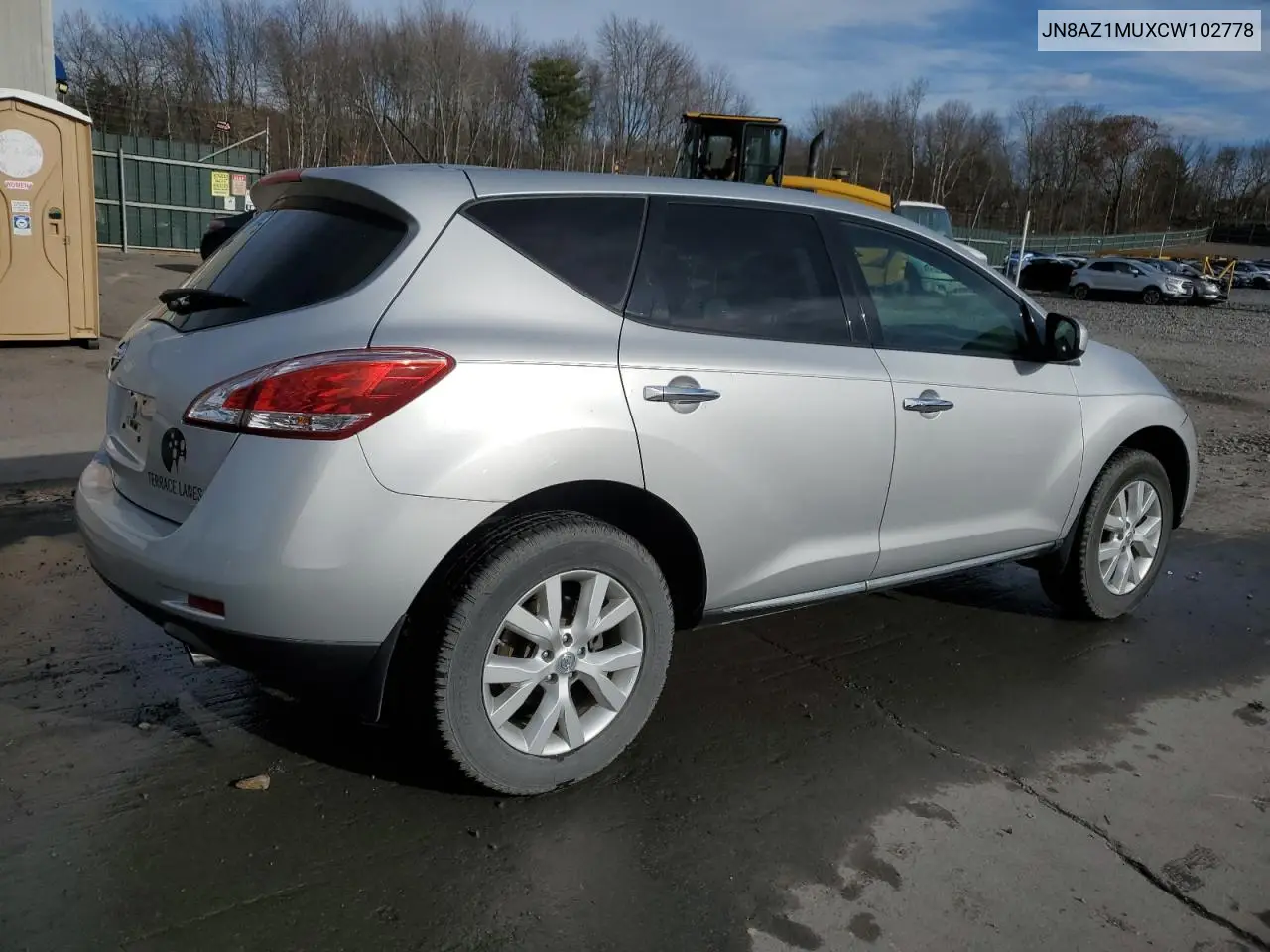 JN8AZ1MUXCW102778 2012 Nissan Murano S