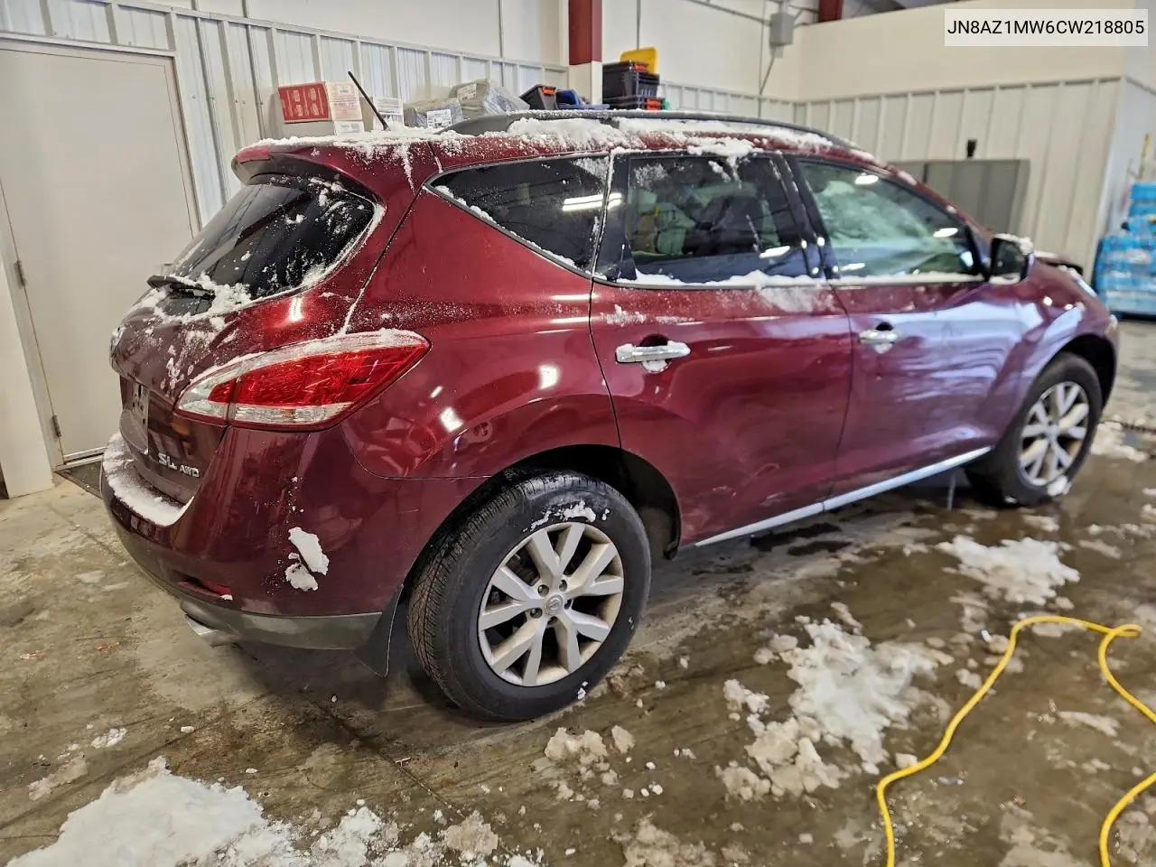 JN8AZ1MW6CW218805 2012 Nissan Murano S