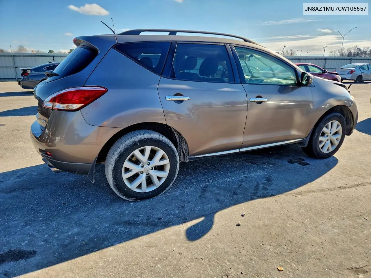 JN8AZ1MU7CW106657 2012 Nissan Murano S