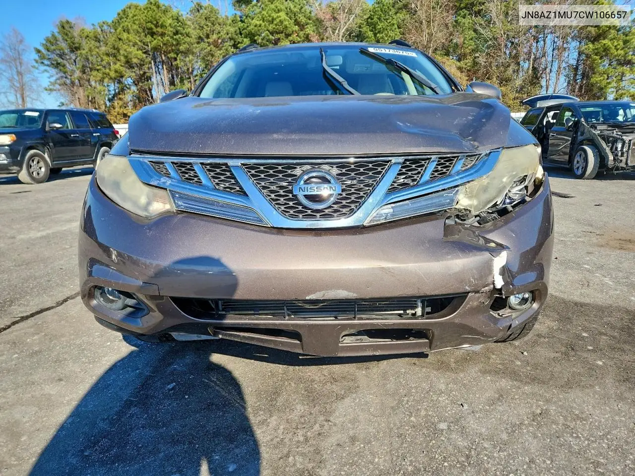 JN8AZ1MU7CW106657 2012 Nissan Murano S