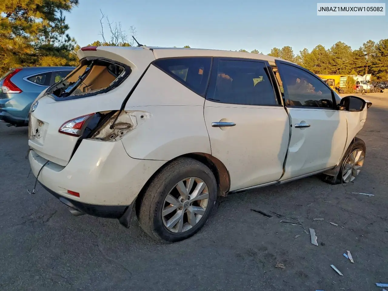 JN8AZ1MUXCW105082 2012 Nissan Murano S