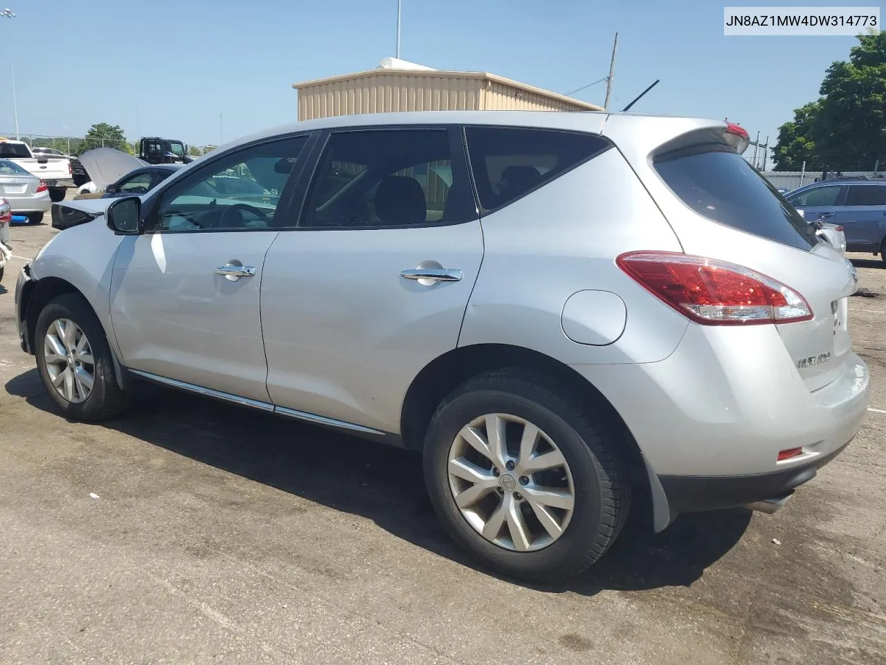 2013 Nissan Murano S VIN: JN8AZ1MW4DW314773 Lot: 62286794