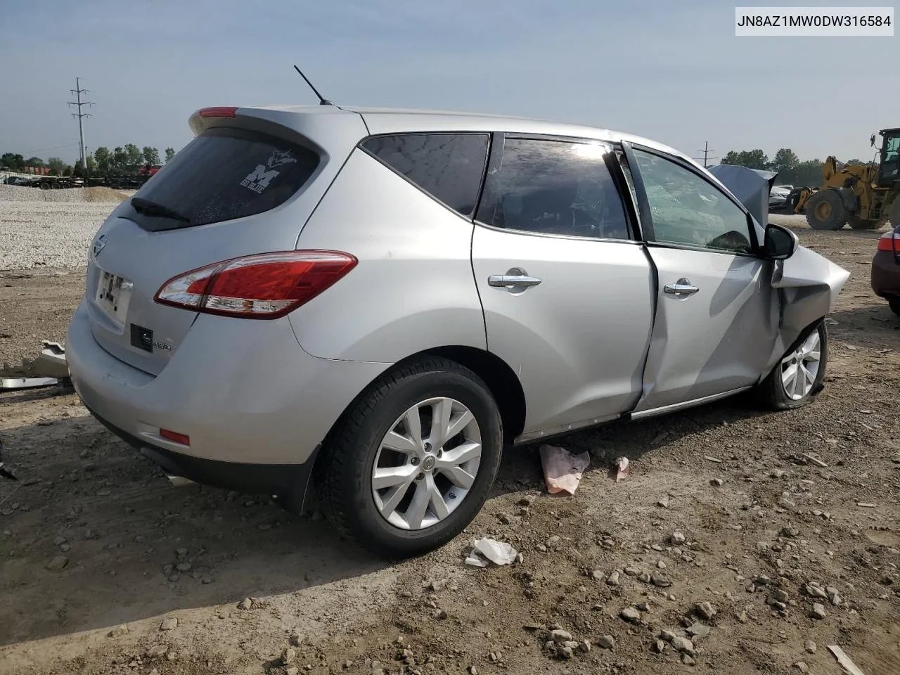 2013 Nissan Murano S VIN: JN8AZ1MW0DW316584 Lot: 67041724